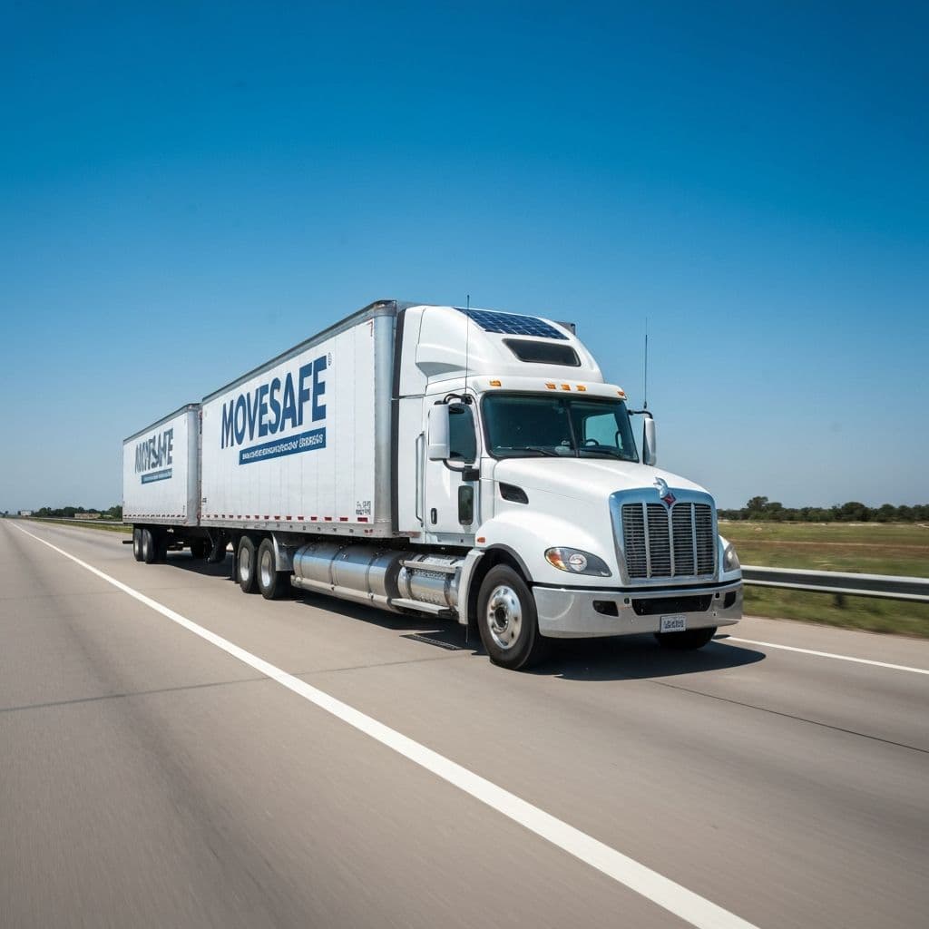 Licensed MoveSafe Relocation carrier loading household items for interstate long-distance move
