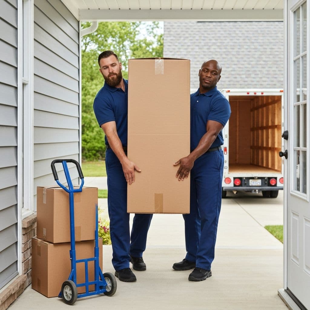 MoveSafe Relocation residential moving services - professional movers helping family move to new home