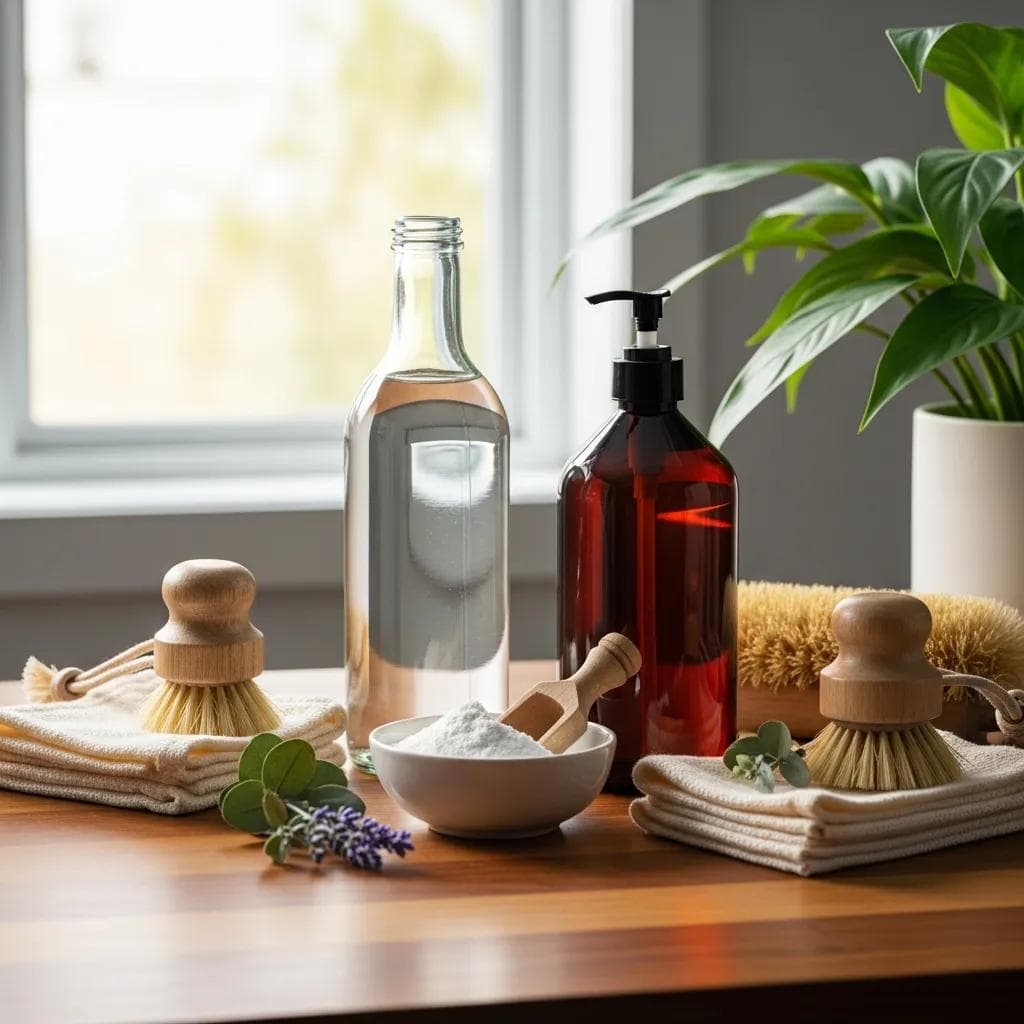 eco-friendly-cleaning-products-including-vinegar-and-baking-soda-on-a-kitchen-counter-promoting-natural-cleaning-solutions-f9181ff8-95f3-4166-a66b-0839ad7d771b